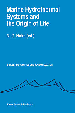 Couverture cartonnée Marine Hydrothermal Systems and the Origin of Life de 