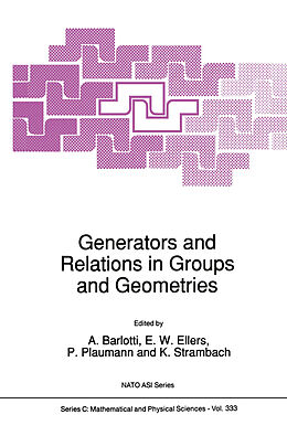 Kartonierter Einband Generators and Relations in Groups and Geometries von 