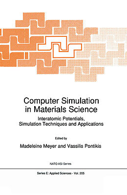 Couverture cartonnée Computer Simulation in Materials Science de 