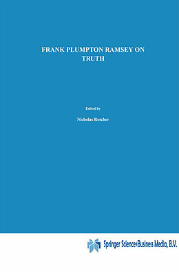 Couverture cartonnée On Truth de Frank Plumpton Ramsey