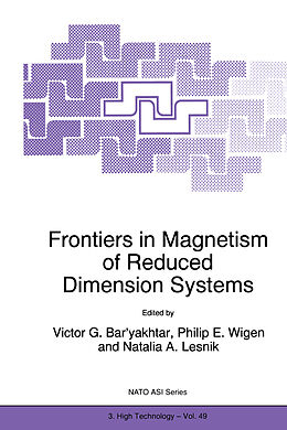 Kartonierter Einband Frontiers in Magnetism of Reduced Dimension Systems von 