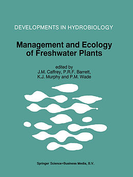Couverture cartonnée Management and Ecology of Freshwater Plants de 