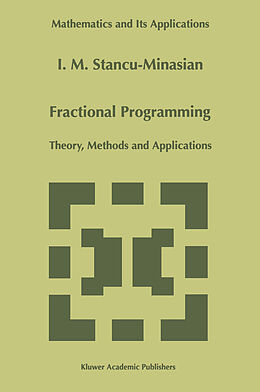 Kartonierter Einband Fractional Programming von I. M. Stancu-Minasian