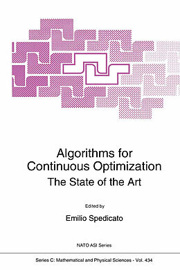 Kartonierter Einband Algorithms for Continuous Optimization von 