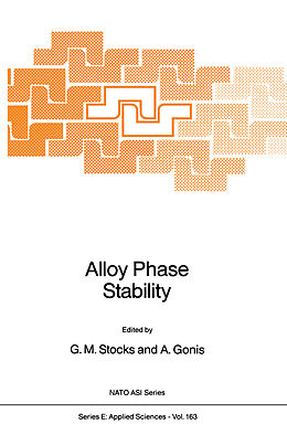 Kartonierter Einband Alloy Phase Stability von 