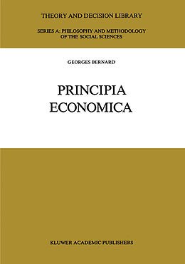 Couverture cartonnée Principia Economica de G. Bernard