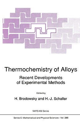 Kartonierter Einband Thermochemistry of Alloys von 