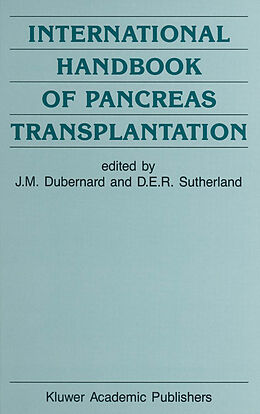 Kartonierter Einband International Handbook of Pancreas Transplantation von 