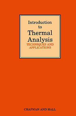 Couverture cartonnée Introduction to Thermal Analysis de M. E. Brown