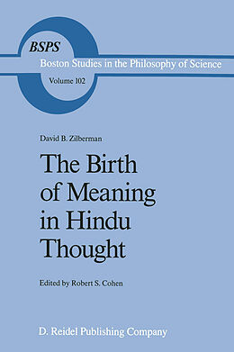Kartonierter Einband The Birth of Meaning in Hindu Thought von David B. Zilberman