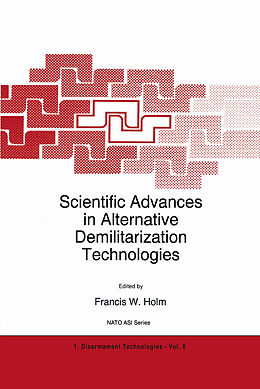 Kartonierter Einband Scientific Advances in Alternative Demilitarization Technologies von 