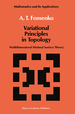 Couverture cartonnée Variational Principles of Topology de A. T. Fomenko