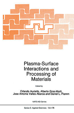 Couverture cartonnée Plasma-Surface Interactions and Processing of Materials de 