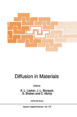 Couverture cartonnée Diffusion in Materials de 