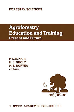Couverture cartonnée Agroforestry Education and Training: Present and Future de 
