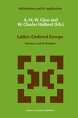 Couverture cartonnée Lattice-Ordered Groups de 