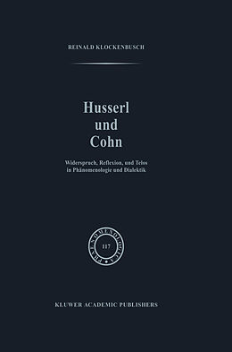 Couverture cartonnée Husserl und Cohn de R. Klockenbusch