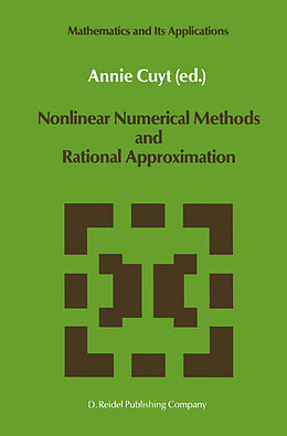 Couverture cartonnée Nonlinear Numerical Methods and Rational Approximation de 