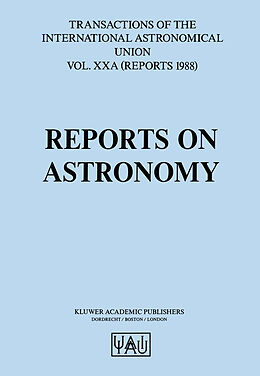 Couverture cartonnée Reports on Astronomy de 