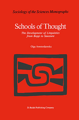 Couverture cartonnée Schools of Thought de O. Amsterdamska