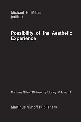 Couverture cartonnée Possibility of the Aesthetic Experience de 