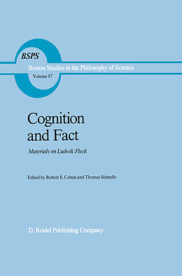 Kartonierter Einband Cognition and Fact von 