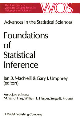 Kartonierter Einband Advances in the Statistical Sciences: Foundations of Statistical Inference von 