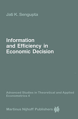 Kartonierter Einband Information and Efficiency in Economic Decision von Jati Sengupta
