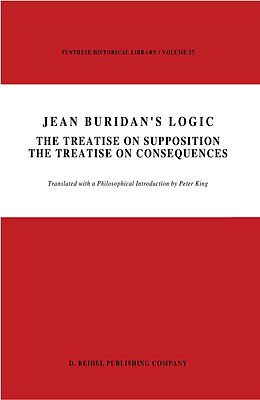 Kartonierter Einband Jean Buridan s Logic von 