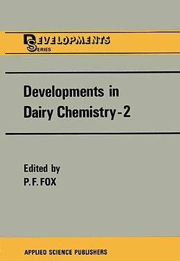 Couverture cartonnée Developments in Dairy Chemistry 2 de 