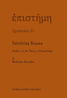 E-Book (pdf) Satisfying Reason von N. Rescher