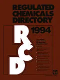 E-Book (pdf) Regulated Chemicals Directory 1994 von ChemADVISOR Inc. Staff