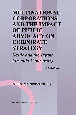 eBook (pdf) Multinational Corporations and the Impact of Public Advocacy on Corporate Strategy de S. Prakash Sethi