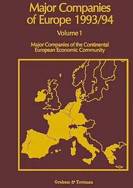 E-Book (pdf) Major Companies of Europe 1993/94 von R. M. Whiteside, A. Wilson, S. Blackburn
