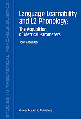 E-Book (pdf) Language Learnability and L2 Phonology von J. Archibald