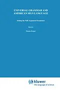 E-Book (pdf) Universal Grammar and American Sign Language von D. C. Lillo-Martin