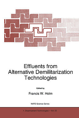 E-Book (pdf) Effluents from Alternative Demilitarization Technologies von 