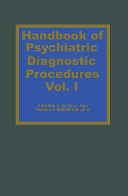E-Book (pdf) Handbook of Psychiatric Diagnostic Procedures Vol. I von R. C. W. Hall, T. P. Beresford