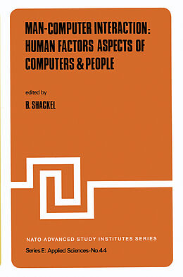 Kartonierter Einband Man-Computer Interaction: Human Factors Aspects of Computers & People von 