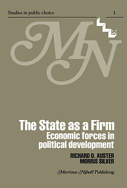 Kartonierter Einband The State as a Firm von M. Silver, R. D. Auster