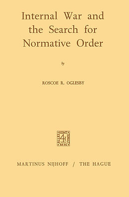 Couverture cartonnée Internal War and the Search for Normative Order de Roscoe Ralph Oglesby