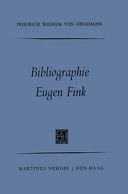 E-Book (pdf) Bibliographie Eugen Fink von Friedrich Wilhelm Herrmann