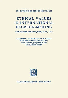 E-Book (pdf) Ethical Values in International Decision-Making von B. Landheer