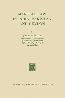 E-Book (pdf) Martial Law in India, Pakistan and Ceylon von Joseph Minattur