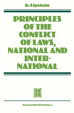 E-Book (pdf) Principles of the Conflict of Laws National and International von K. Lipstein