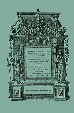 E-Book (pdf) Reise nach Java, Vorder-Indien, Persien und Ceylon 16411650 von Johann Behr