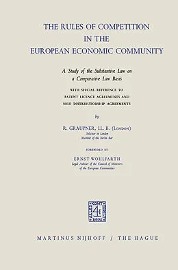 E-Book (pdf) The Rules of Competition in the European Economic Community von R. Graupner