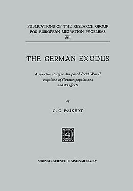 Kartonierter Einband The German exodus von G. C. Paikert