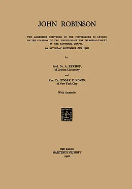 E-Book (pdf) John Robinson von A. Eekhof, Edgar F. Romig