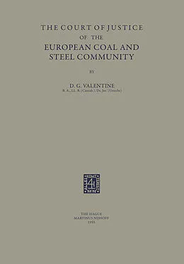 E-Book (pdf) The Court of Justice of the European Coal and Steel Community von D. G. Valentine